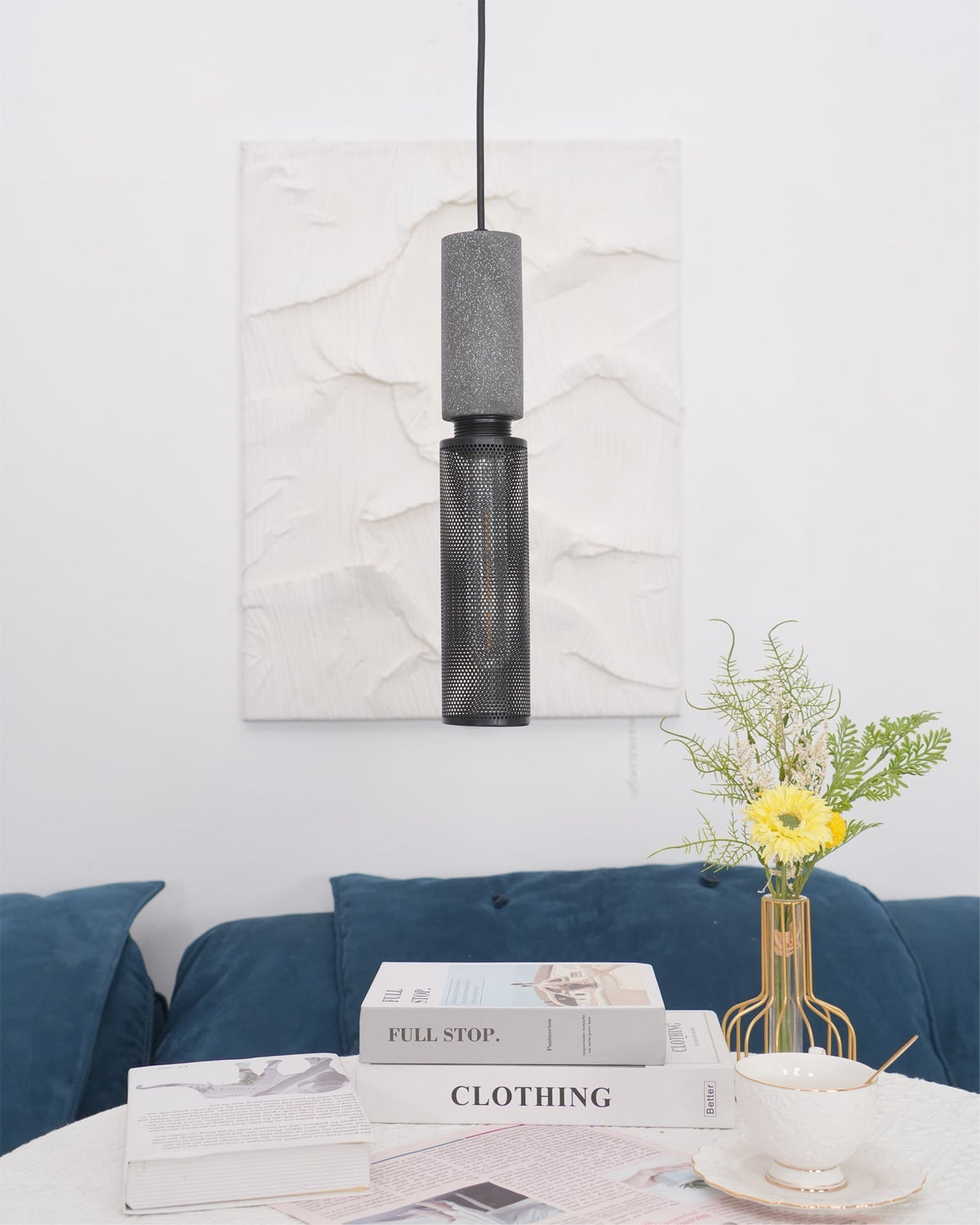 Minimalist Industrial Cylindrical Design Pendant Light