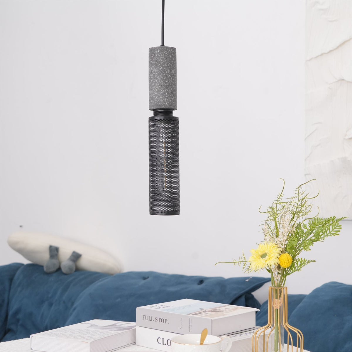 Minimalist Industrial Cylindrical Design Pendant Light
