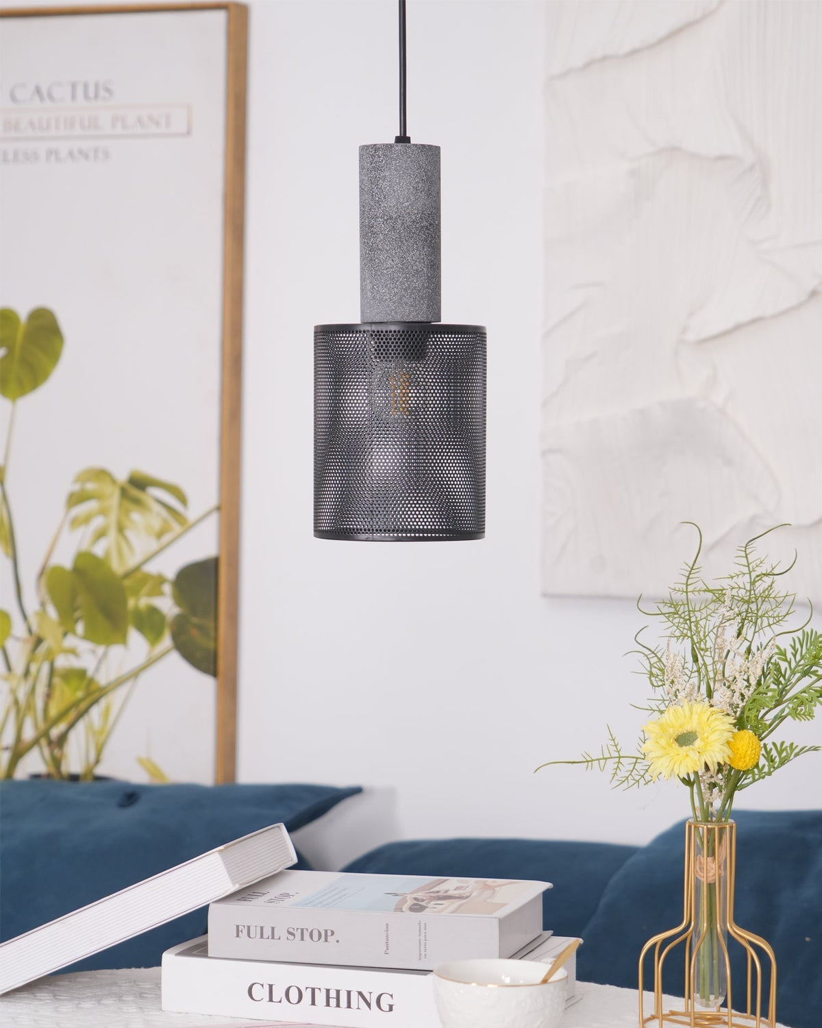 Minimalist Industrial Cylindrical Design Pendant Light