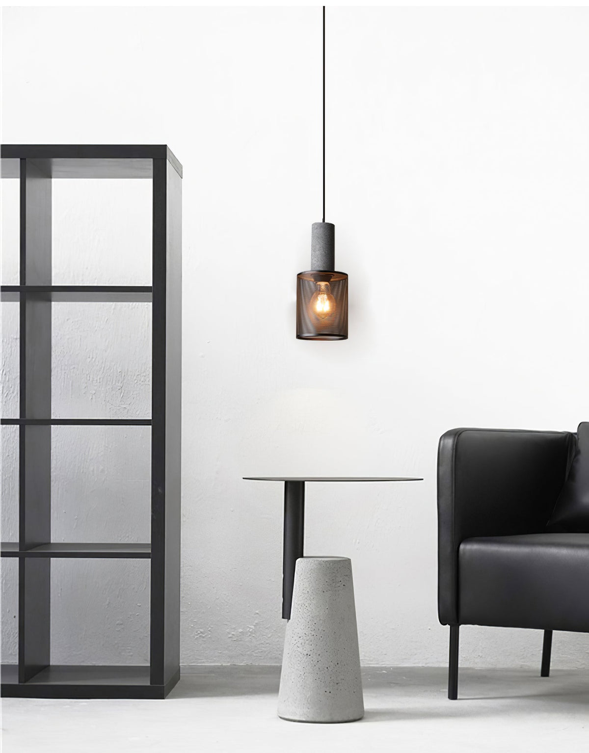 Minimalist Industrial Cylindrical Design Pendant Light