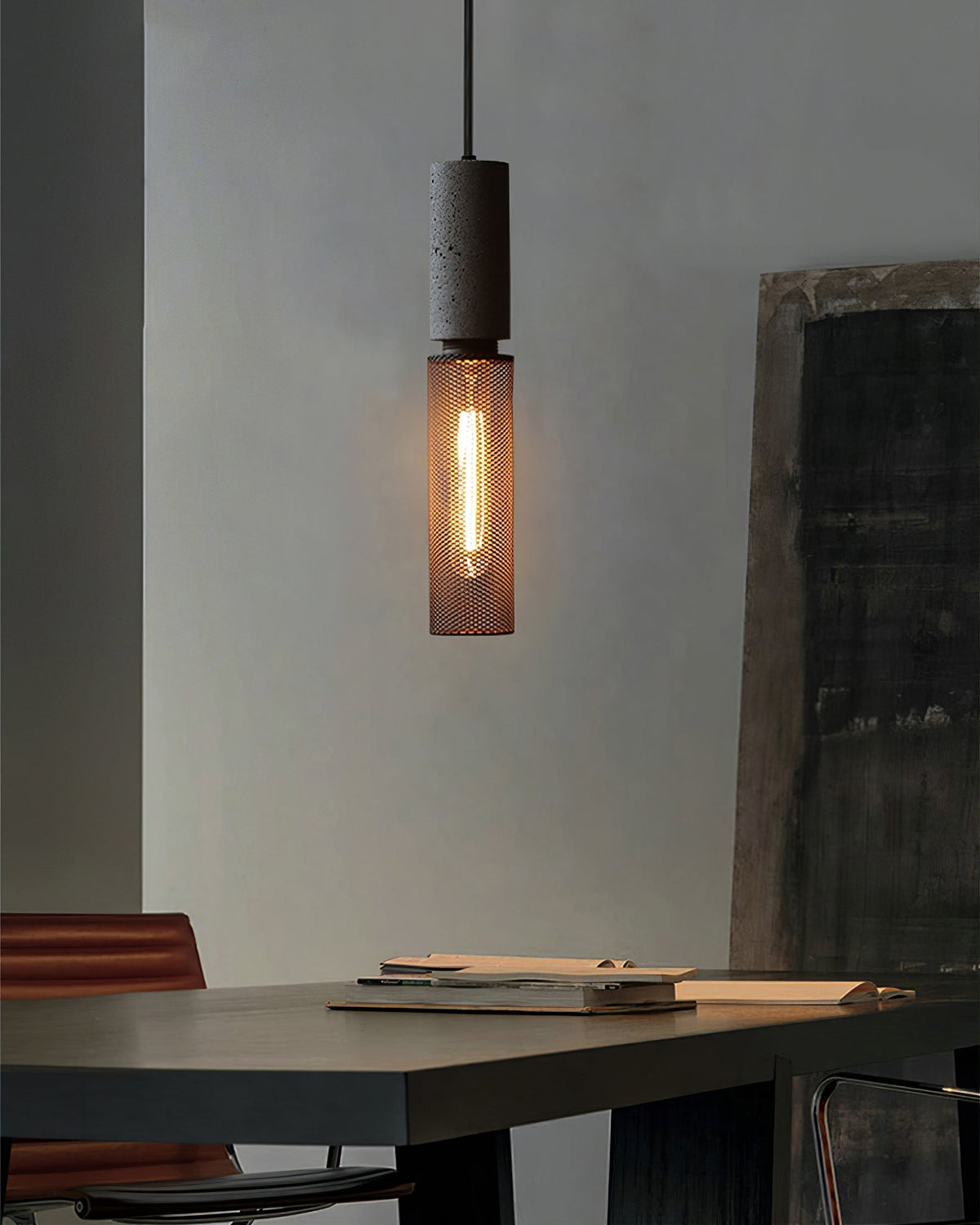 Minimalist Industrial Cylindrical Design Pendant Light