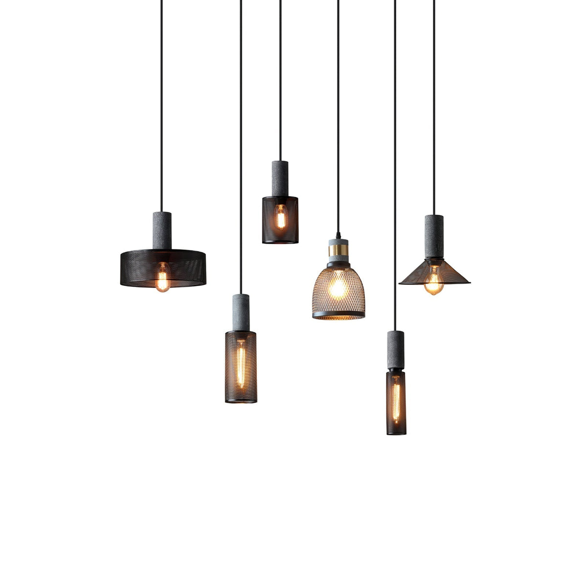 Minimalist Industrial Cylindrical Design Pendant Light