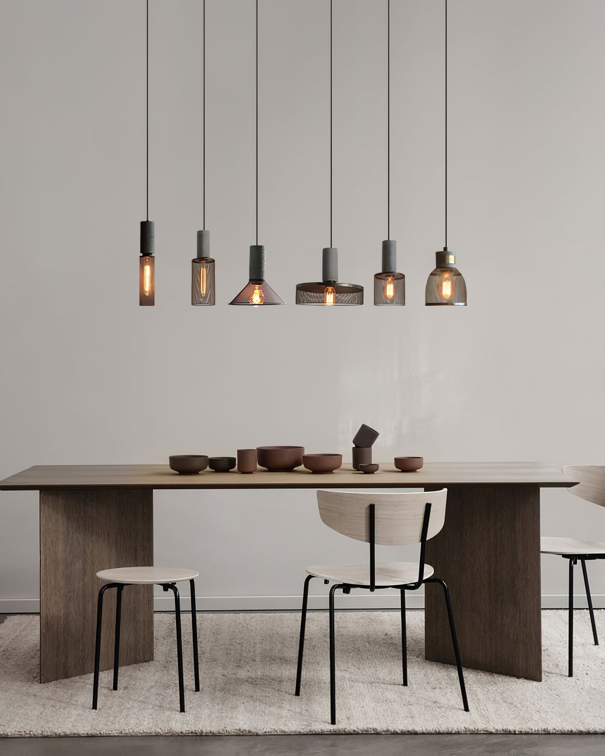 Minimalist Industrial Cylindrical Design Pendant Light
