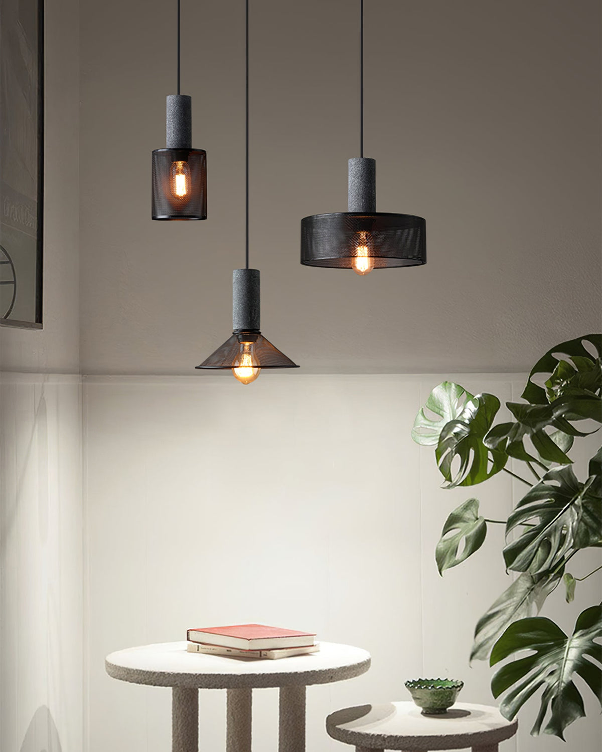 Minimalist Industrial Cylindrical Design Pendant Light