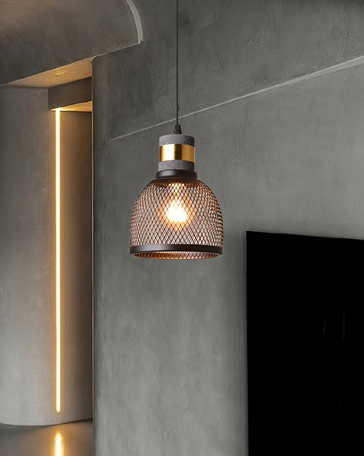Minimalist Industrial Cylindrical Design Pendant Light