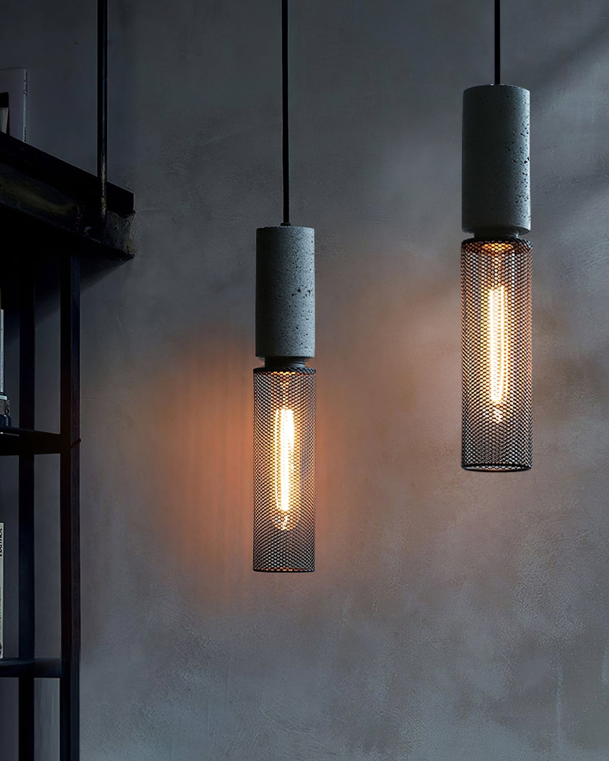 Minimalist Industrial Cylindrical Design Pendant Light