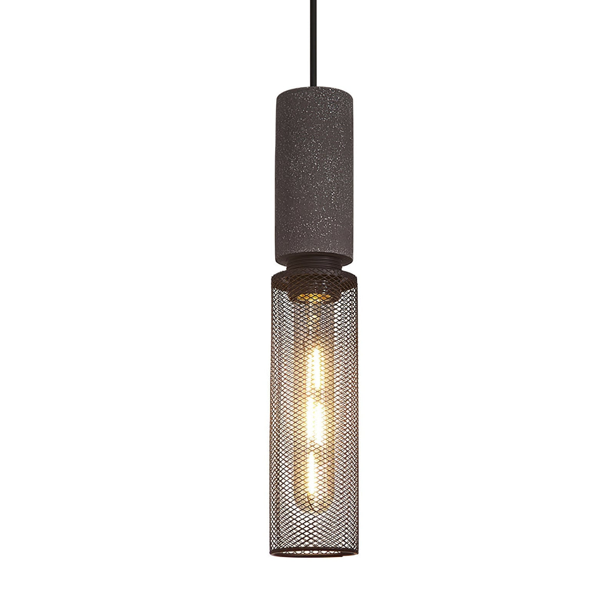 Minimalist Industrial Cylindrical Design Pendant Light