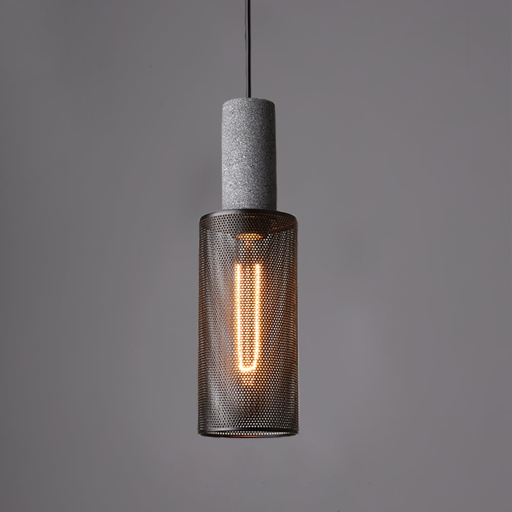 Minimalist Industrial Cylindrical Design Pendant Light