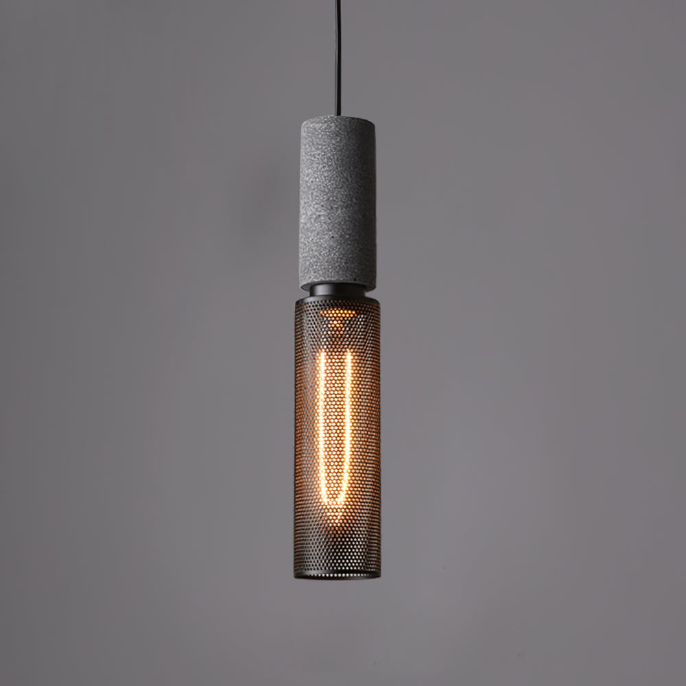 Minimalist Industrial Cylindrical Design Pendant Light