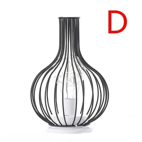 Retro Accent Hollow Lamp for Home