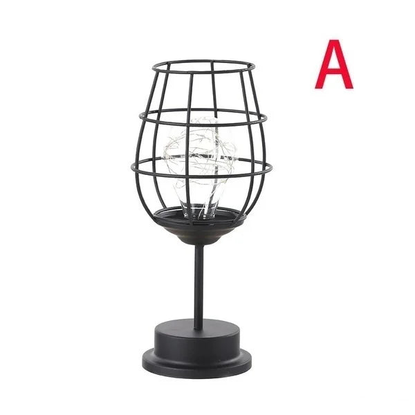 Retro Accent Hollow Lamp for Home