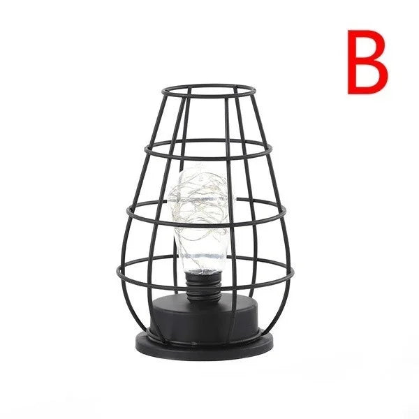 Retro Accent Hollow Lamp for Home