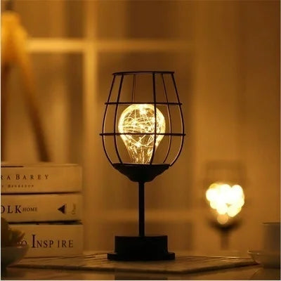 Retro Accent Hollow Lamp for Home
