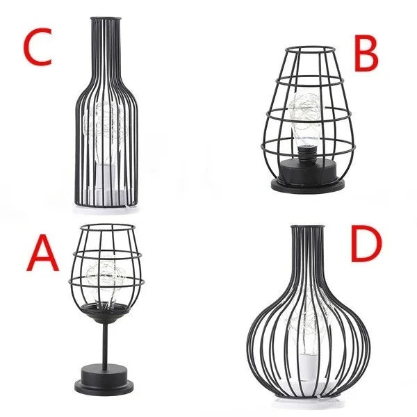 Retro Accent Hollow Lamp for Home