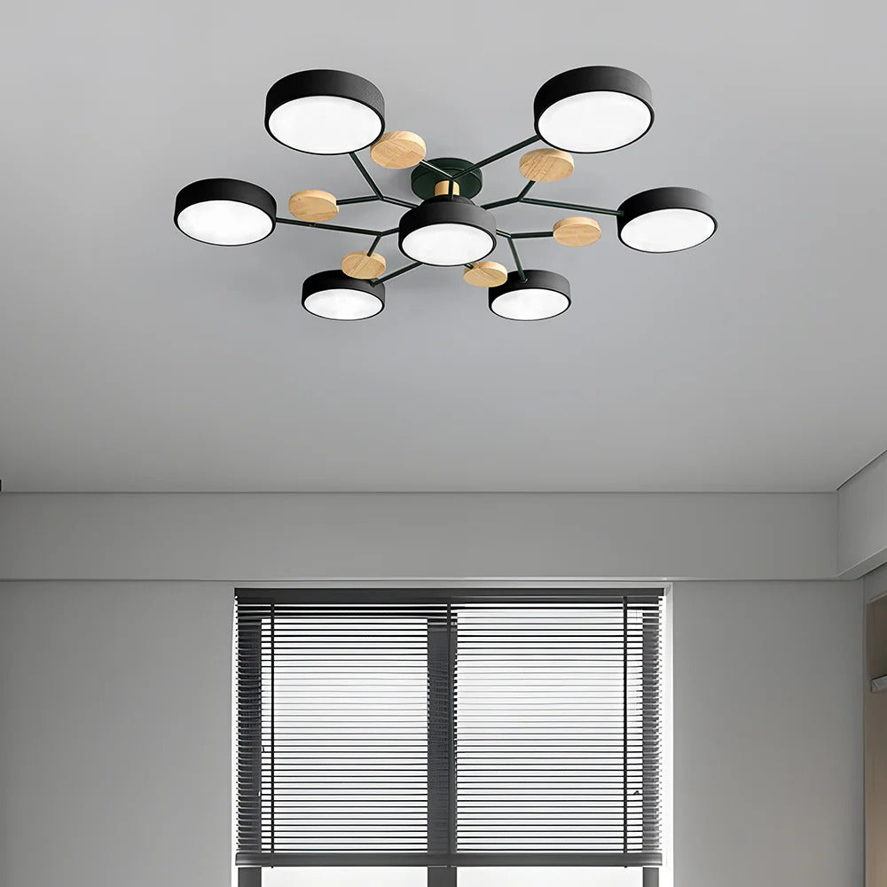 Flush Mount Ceiling Light Modern LED Room Illumination