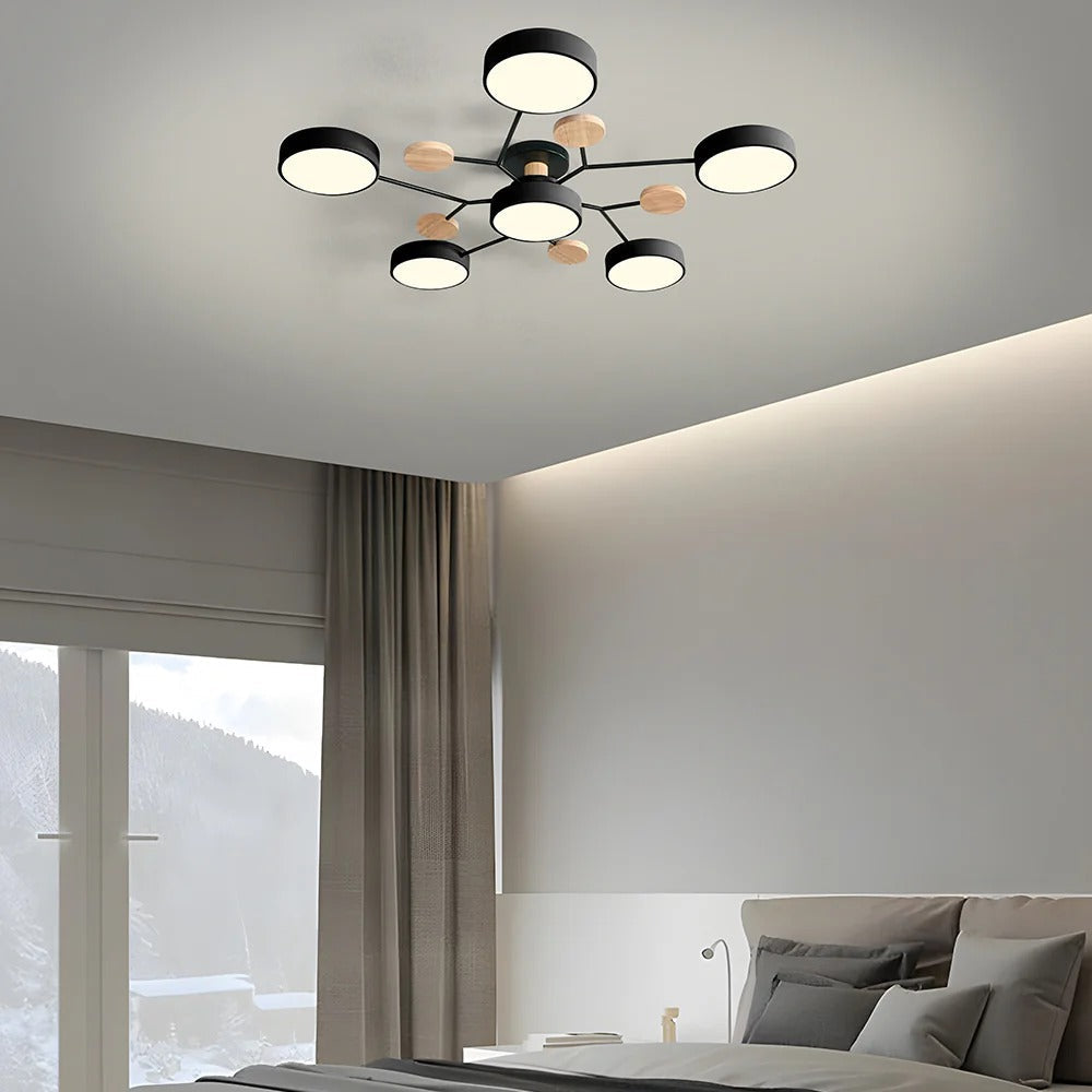 Flush Mount Ceiling Light Modern LED Room Illumination