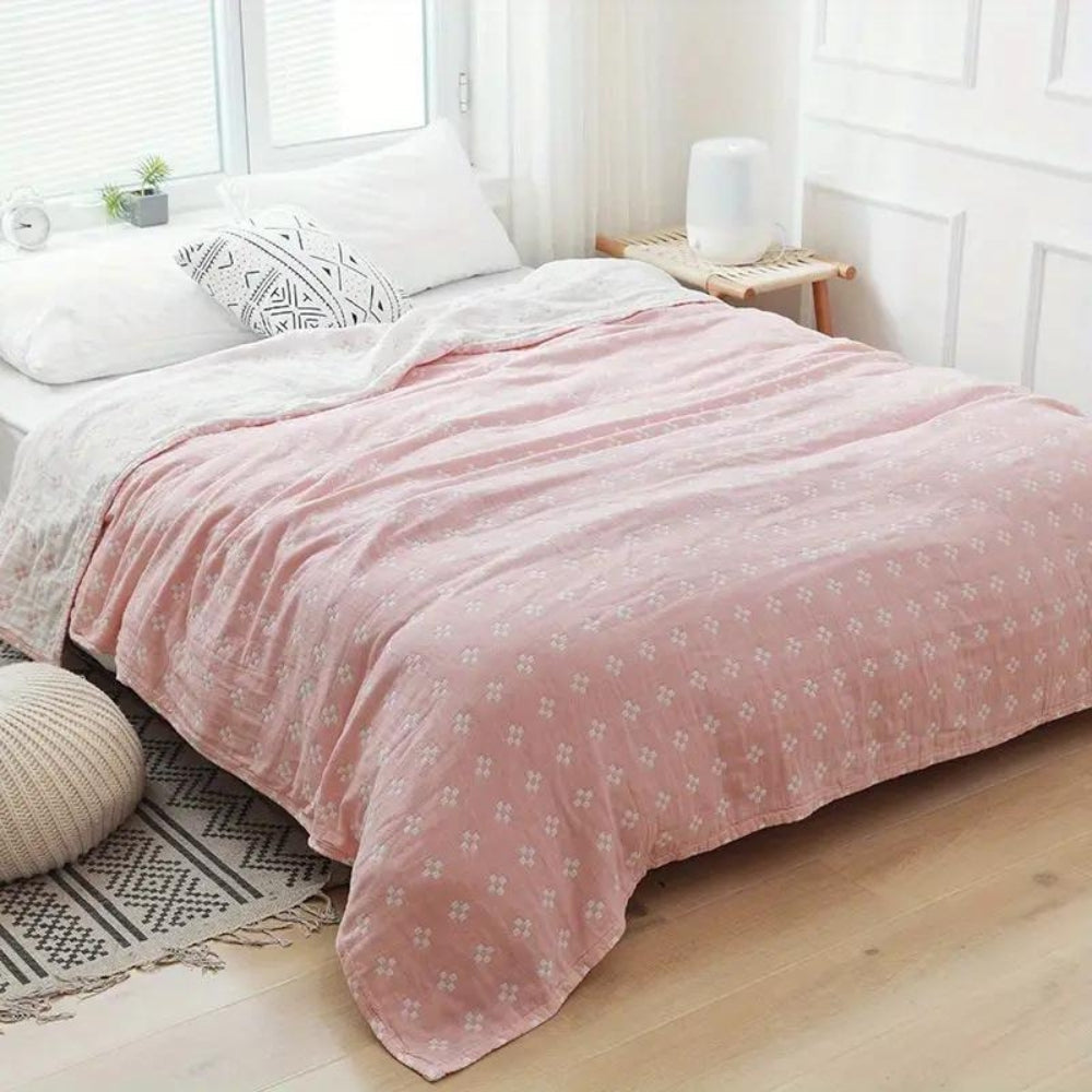 Lightweight Comfort Blanket Stylish Diamond Pattern