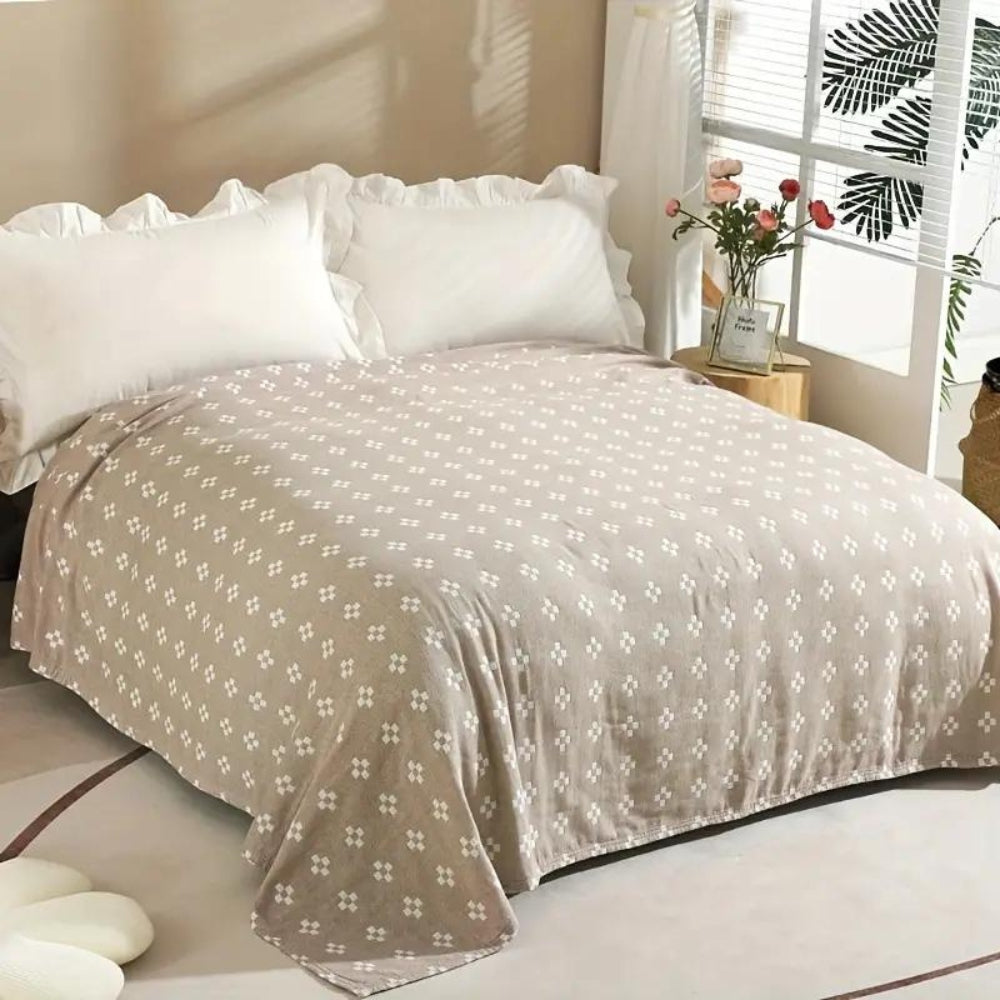 Lightweight Comfort Blanket Stylish Diamond Pattern