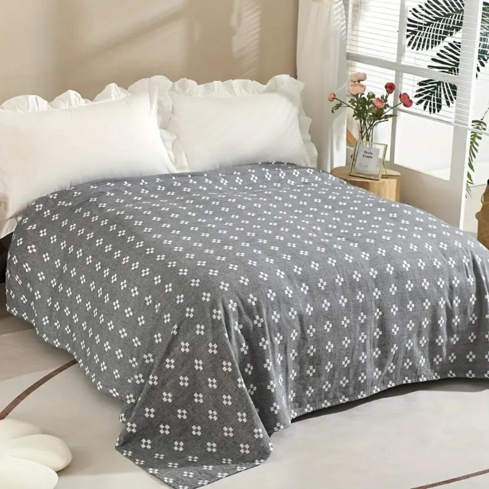Lightweight Comfort Blanket Stylish Diamond Pattern