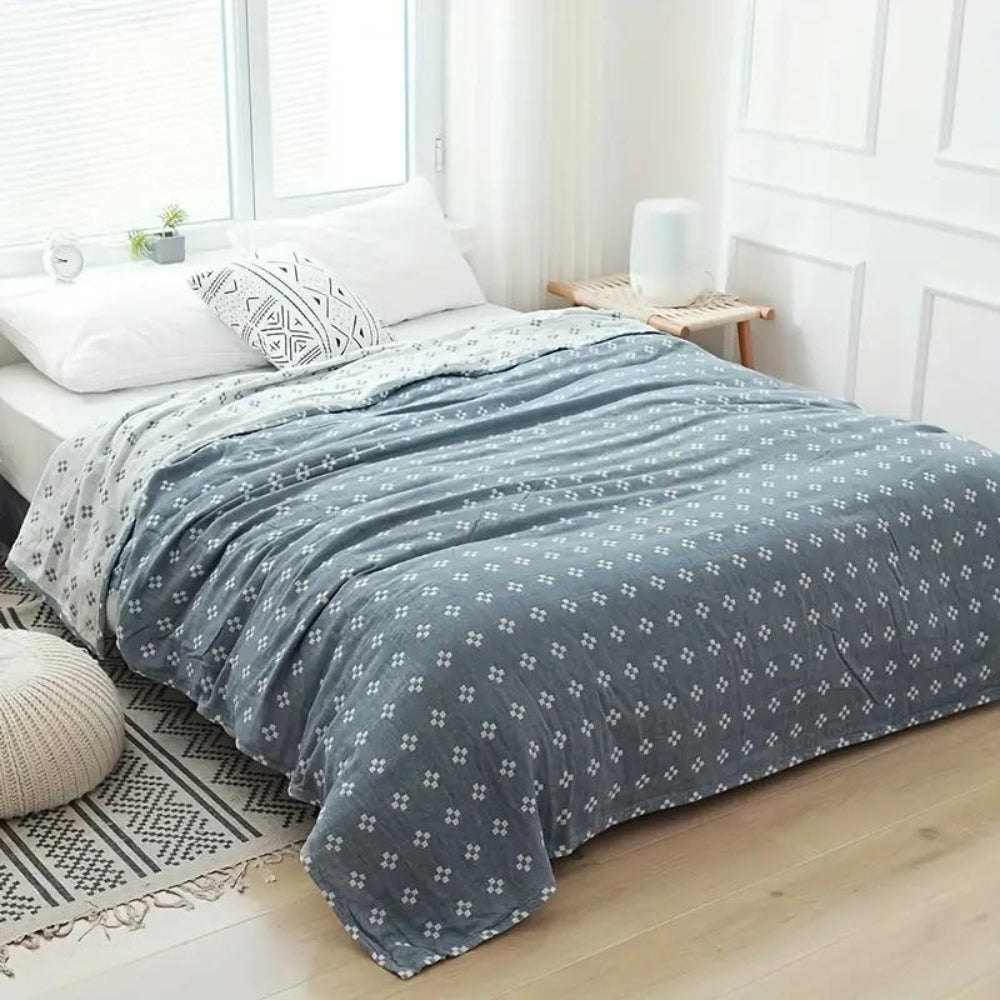 Lightweight Comfort Blanket Stylish Diamond Pattern