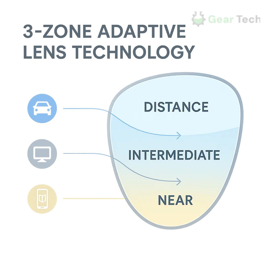 Progressive Reading & Driving Glasses with Anti‑Glare