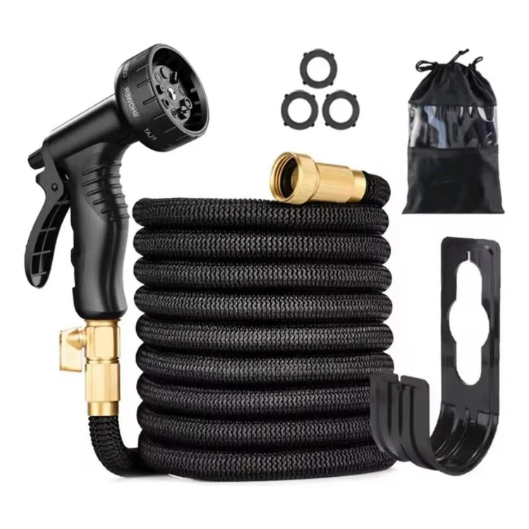 Expandable Garden Hose with 8‑Mode Spray Nozzle Leak‑Proof & Anti‑Kink