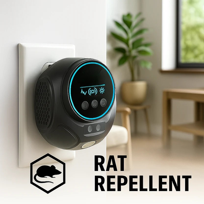 Plug‑In Ultrasonic Rodent Repellent for Home & Garden