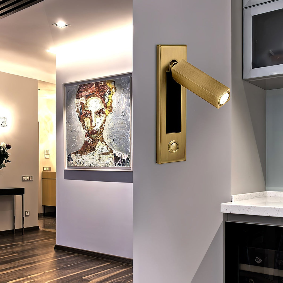 Slim Flush‑Mount Reading Wall Lamp