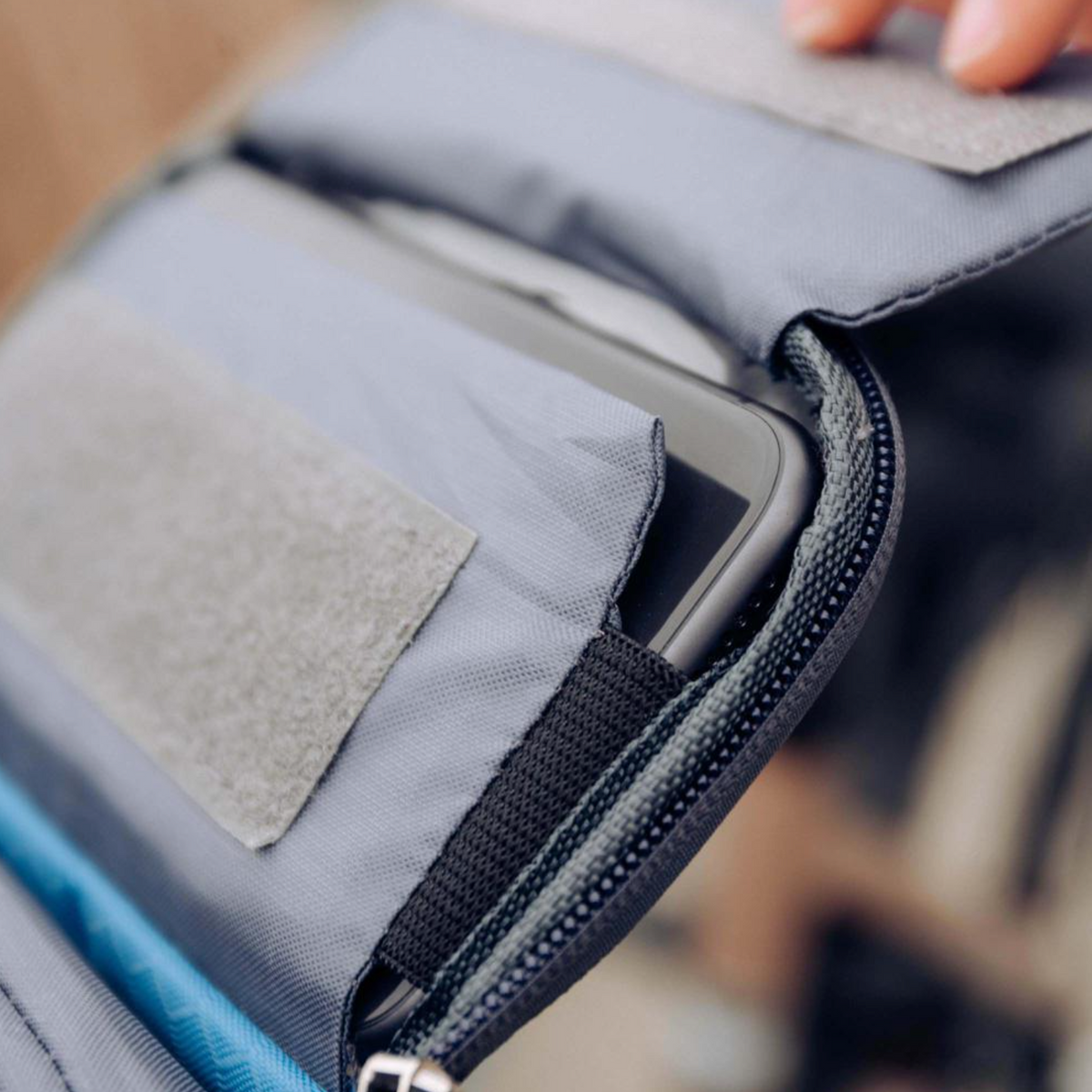 Cycling Storage Bag with Clear Phone Access and Secure Fit