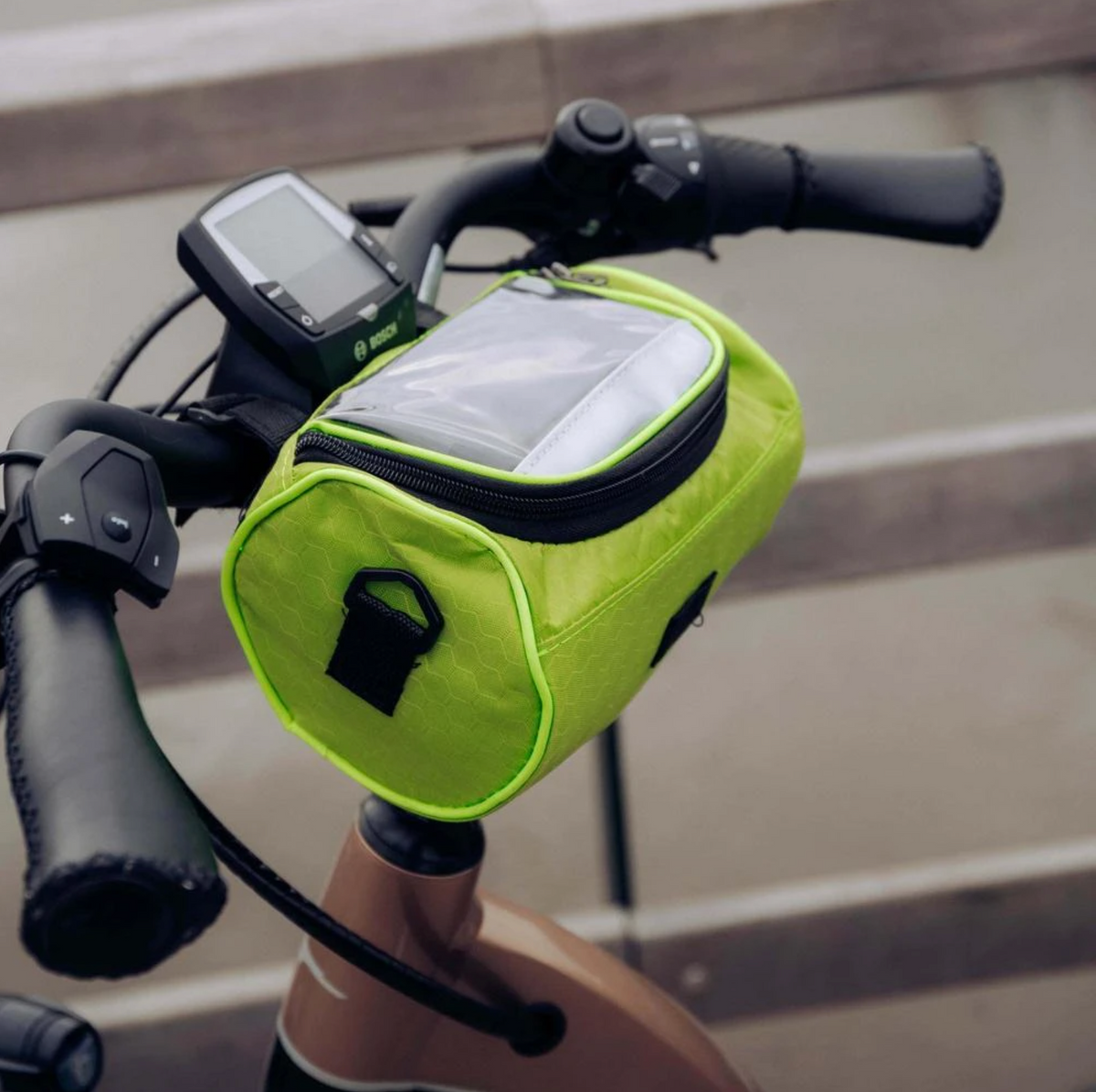 Cycling Storage Bag with Clear Phone Access and Secure Fit