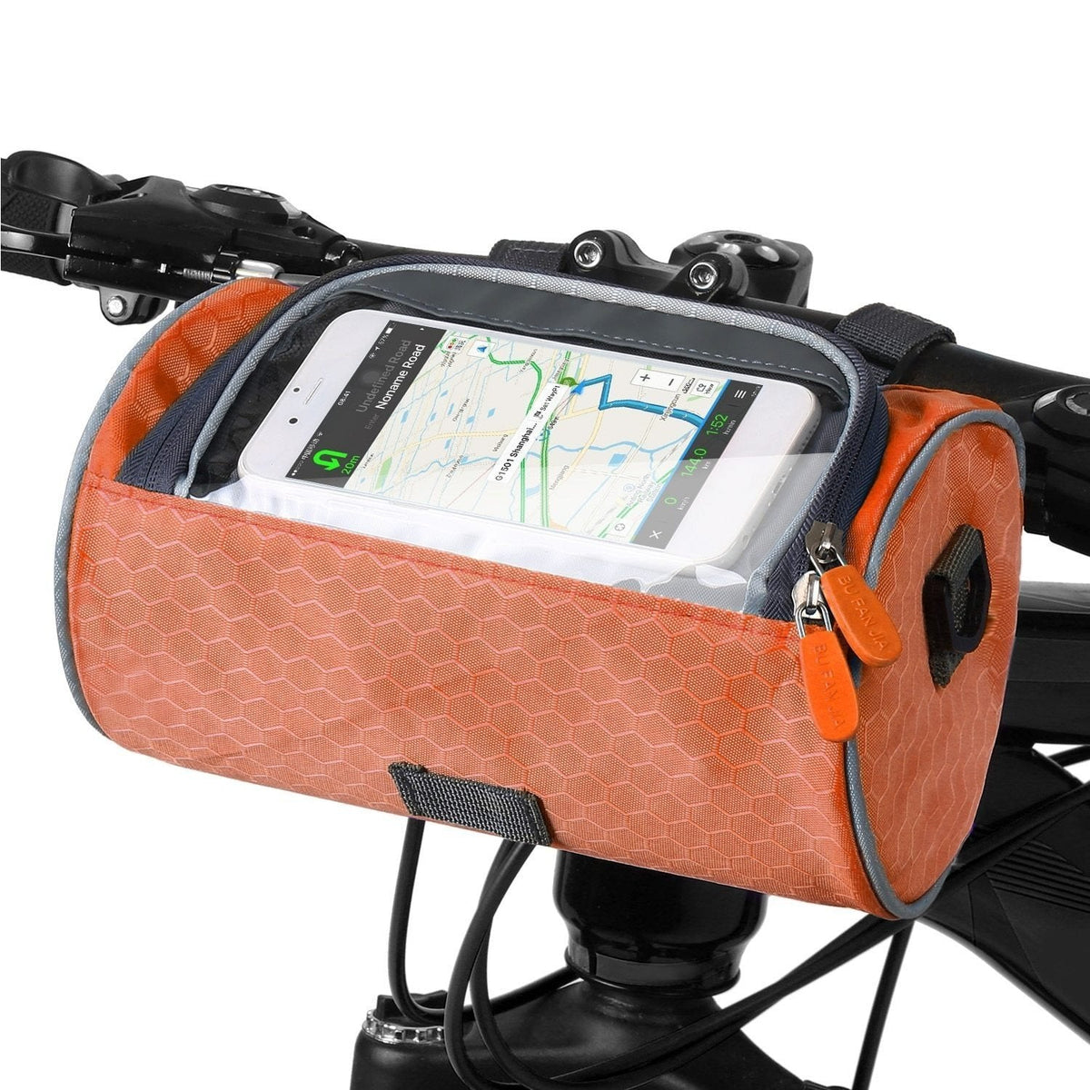 Cycling Storage Bag with Clear Phone Access and Secure Fit