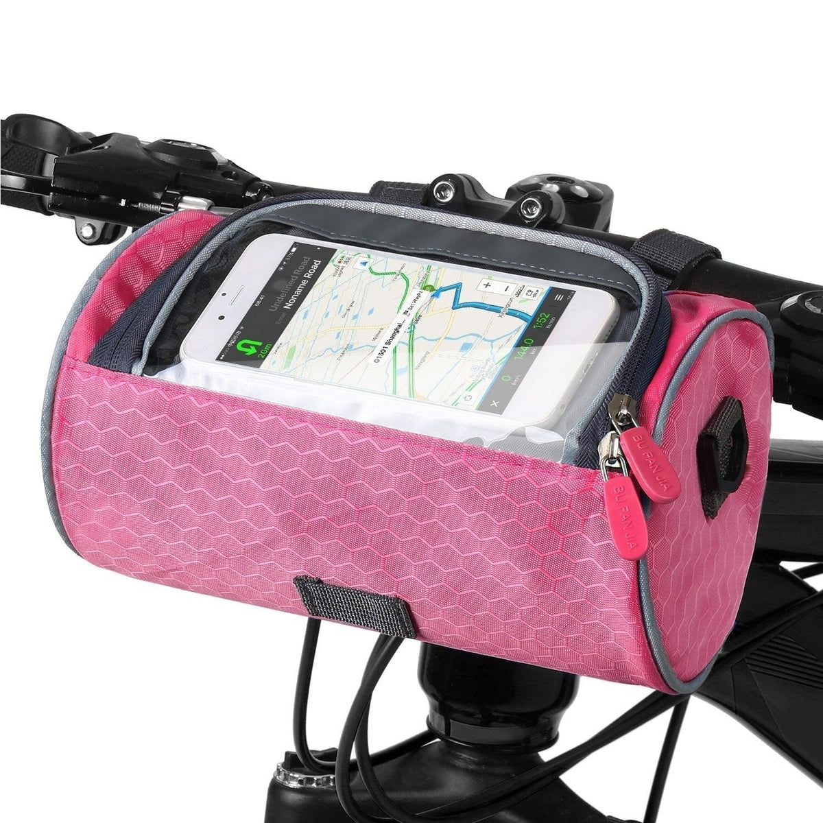 Cycling Storage Bag with Clear Phone Access and Secure Fit