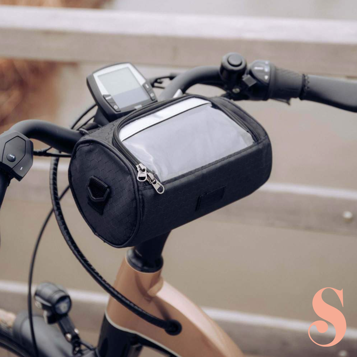 Cycling Storage Bag with Clear Phone Access and Secure Fit