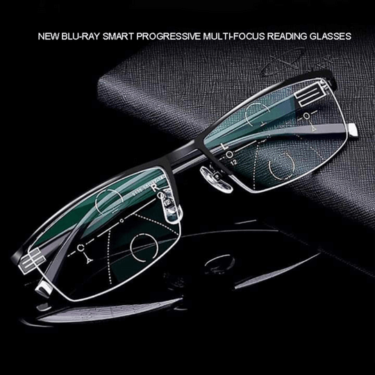 Progressive Reading & Driving Glasses with Anti‑Glare