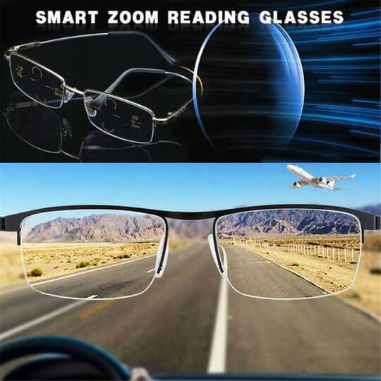 Progressive Reading & Driving Glasses with Anti‑Glare