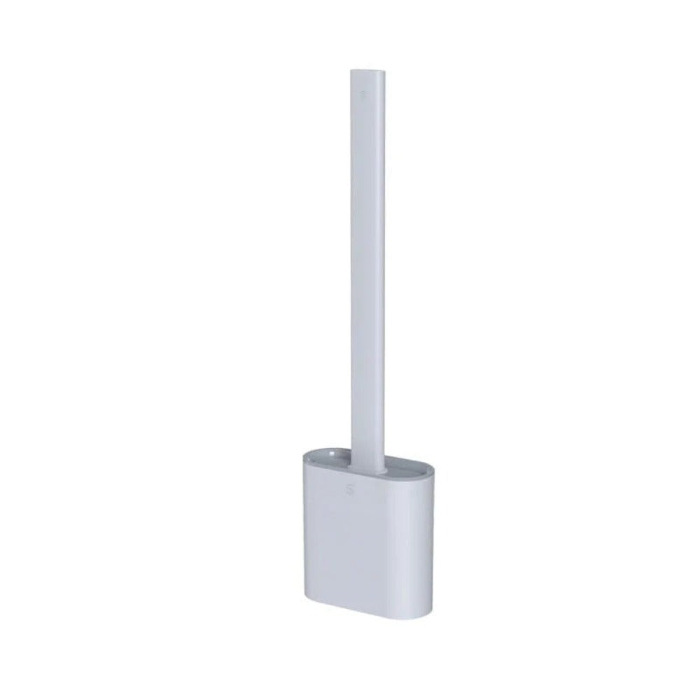 Rust‑Free Toilet Cleaner Non‑Slip Silicone Brush & Holder Set