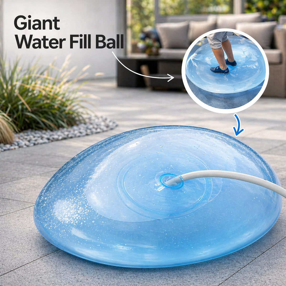 Reusable Jumbo Play Ball for Kids and Outdoor Fun