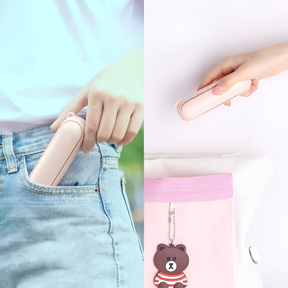 Portable USB Rechargeable Handheld Fan with Foldable Pocket Design