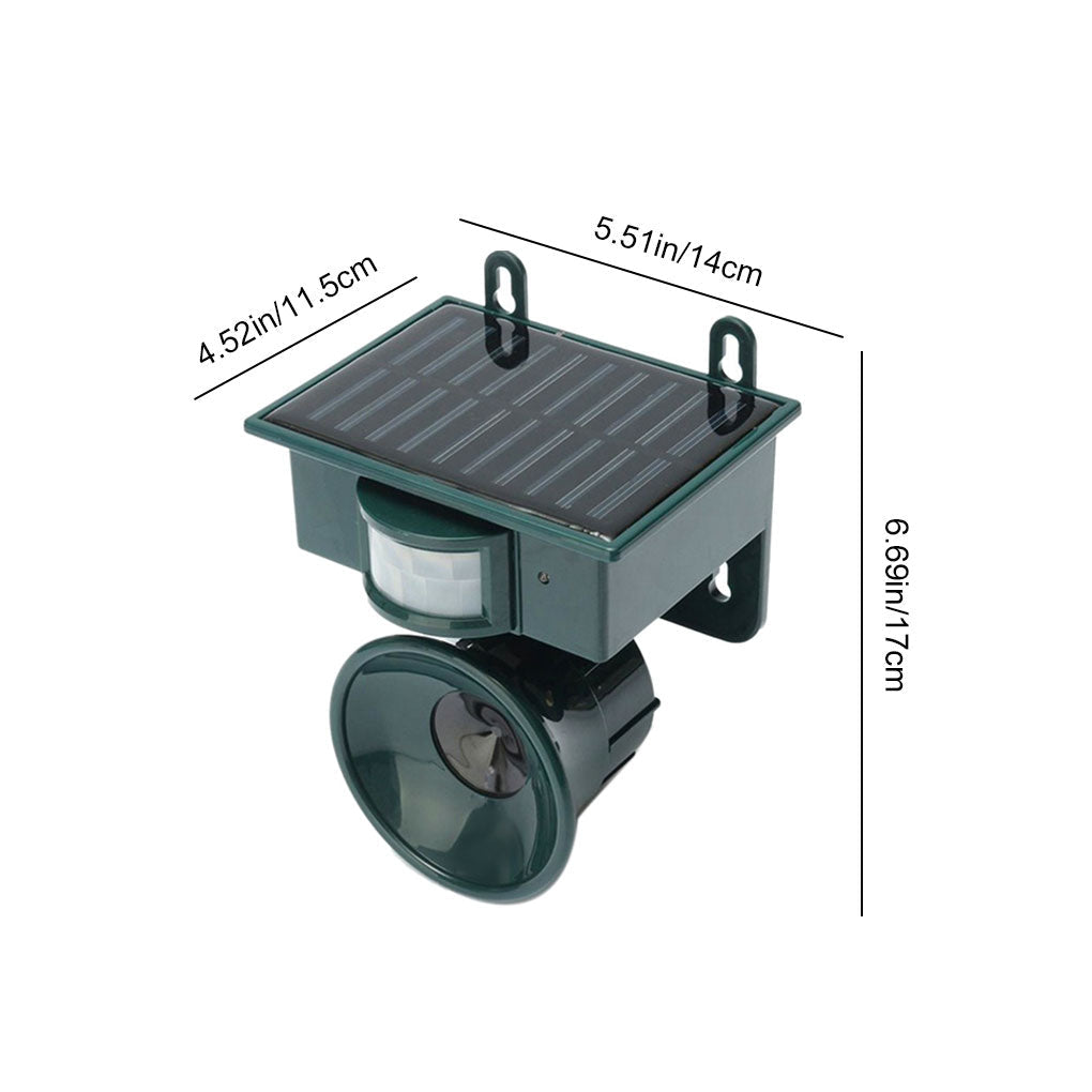 Garden Bird Deterrent Motion Sensor Pest Control with Sonic & Ultrasonic Output