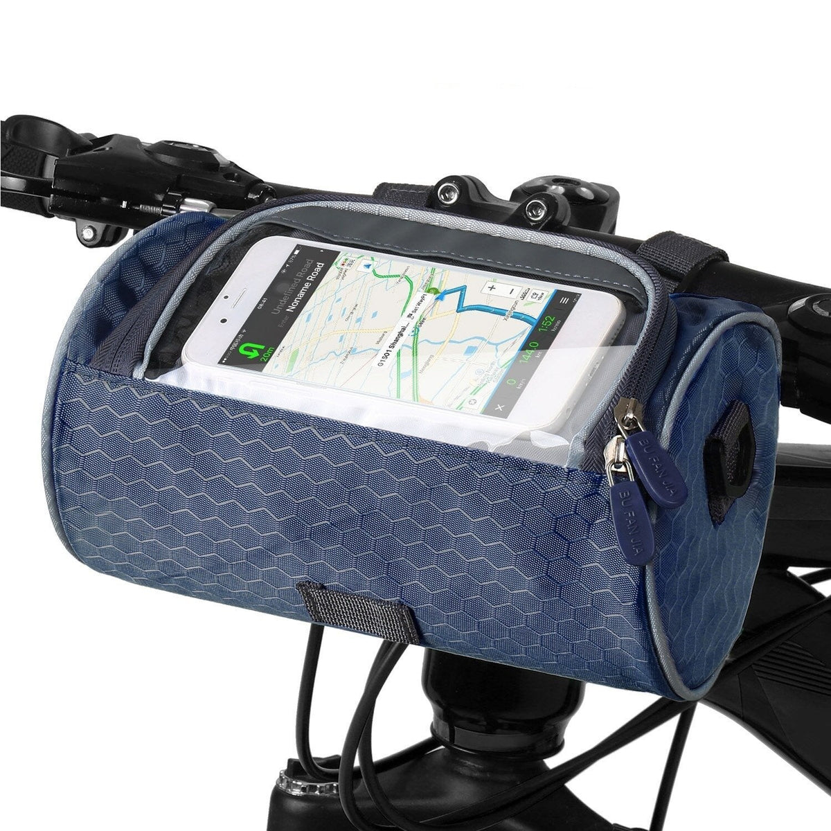 Cycling Storage Bag with Clear Phone Access and Secure Fit