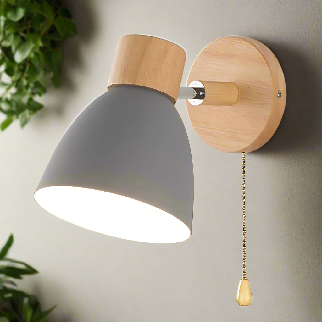 Indoor Wall Light Minimalist Scandinavian Pull Switch Lamp