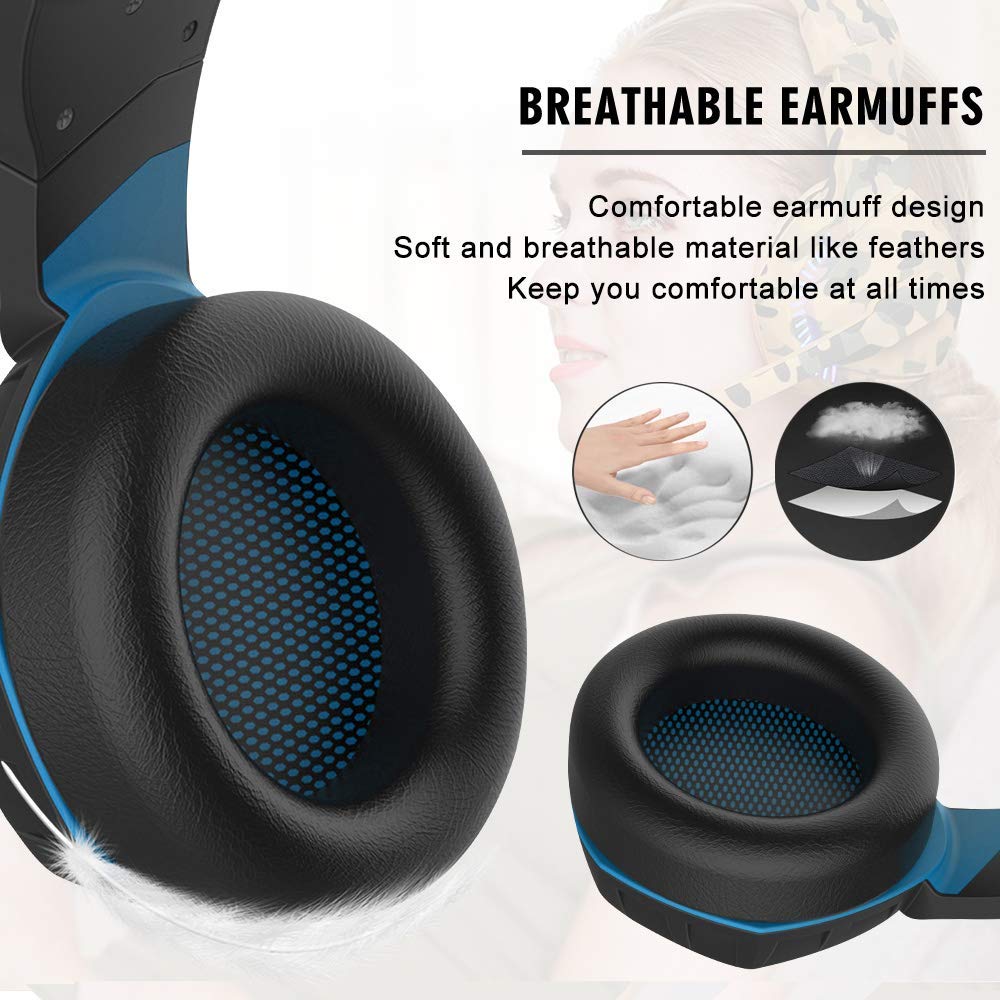 Multi‑Platform Headphones with LED Light and Volume Control