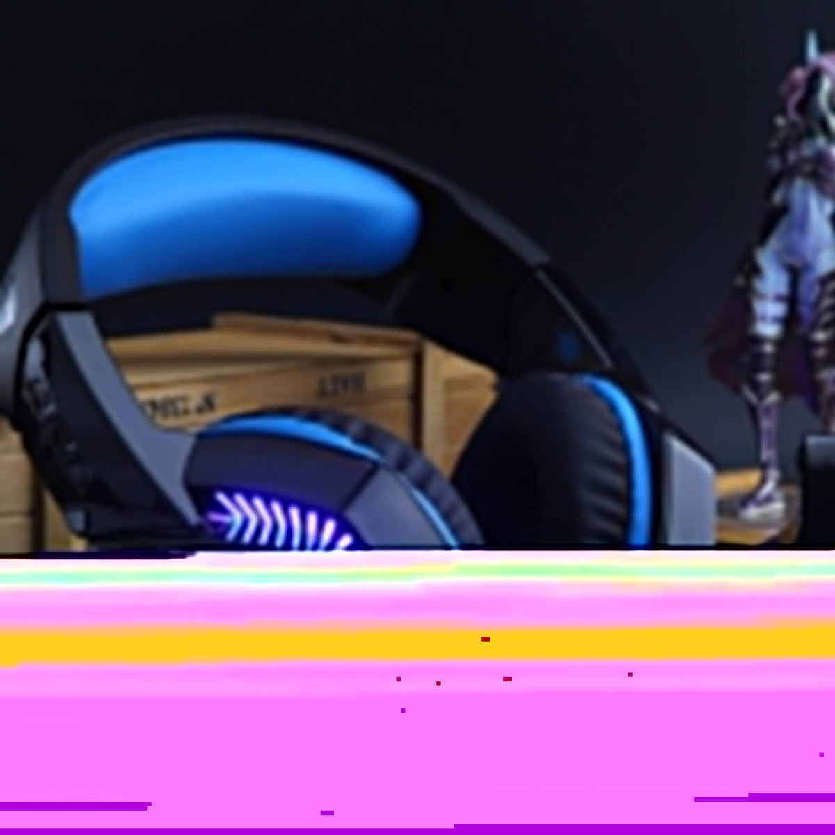 Multi‑Platform Headphones with LED Light and Volume Control