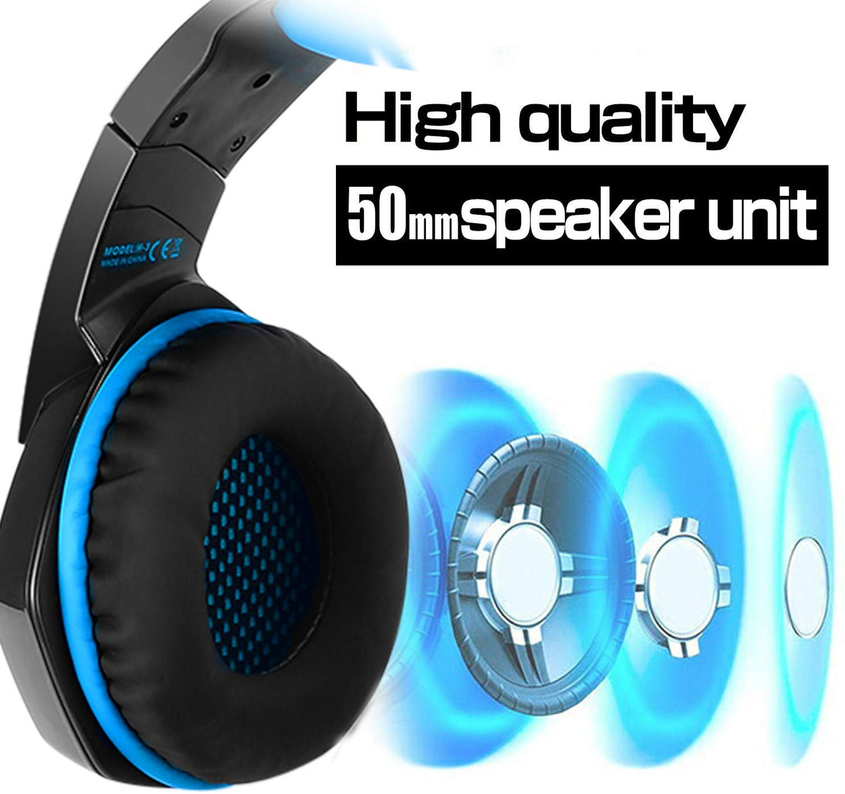 Multi‑Platform Headphones with LED Light and Volume Control