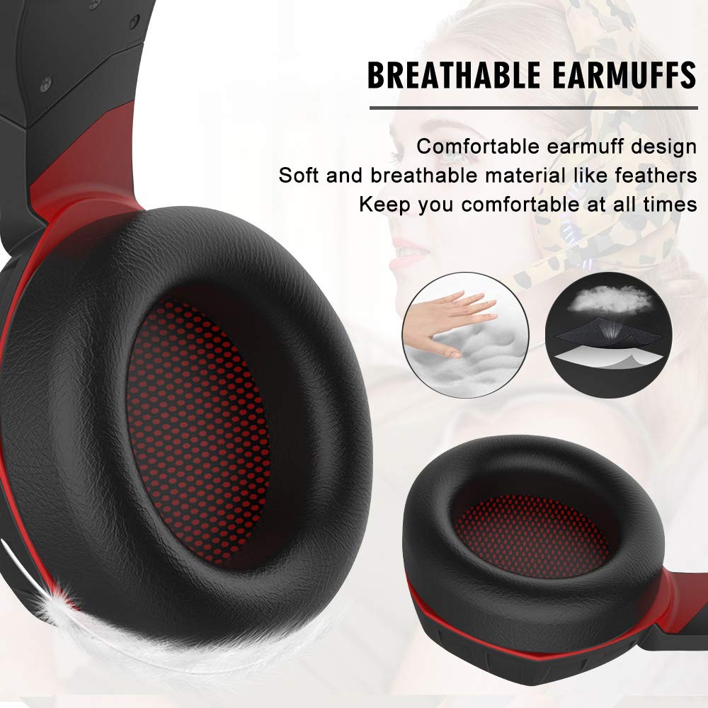 Multi‑Platform Headphones with LED Light and Volume Control