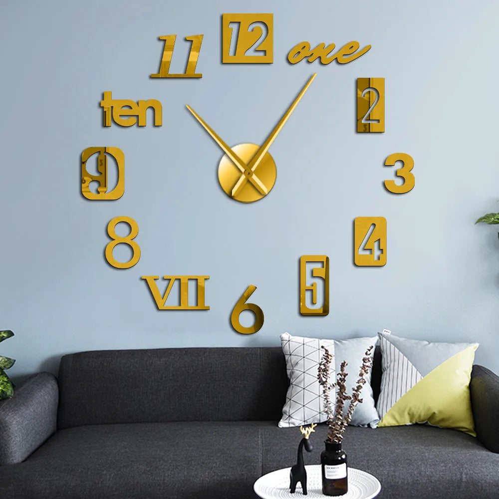 Decorative Round Wall Clock for Home Décor