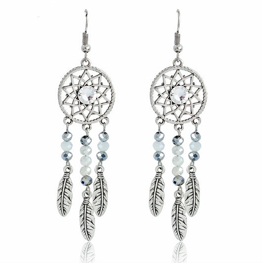 Dreamcatcher Crystal Earrings