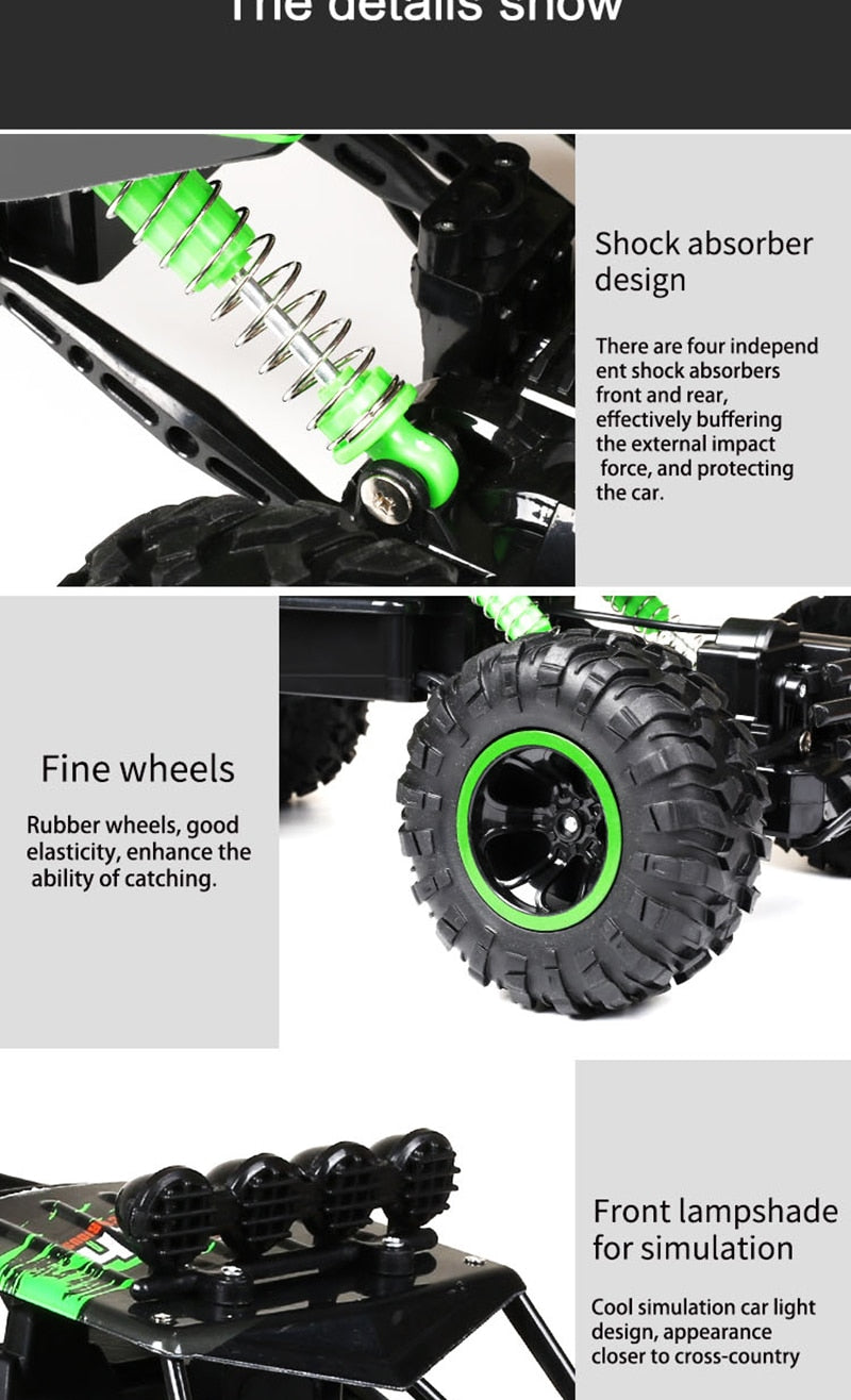 Remote Control 4x4 Off‑Road Monster Truck