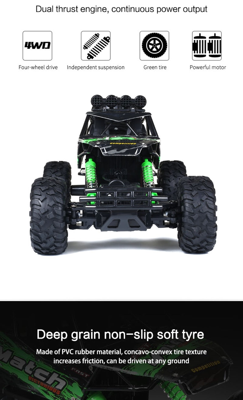Remote Control 4x4 Off‑Road Monster Truck