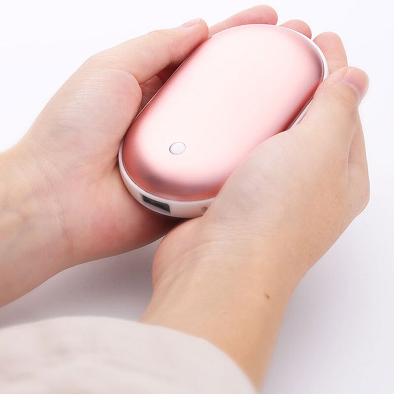 Rechargeable Hand Warmer Power Bank Quick Heat With USB-C Charging